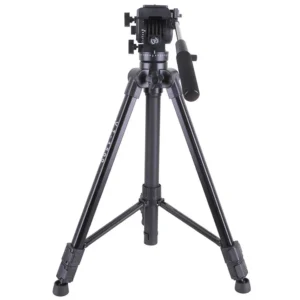 Kingjoy VT-1500 Professional Video Tripod with VT-1510 Fluid Head – Heavy-Duty, Best for DSLRs & Camcorders