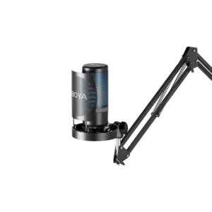 BOYA K3 Desktop RGB Lighting Condenser USB & Type C Microphone, Plug & Play Podcast Microphone