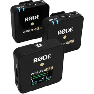 RODE Wireless GO II Two Person Compact Digital Wireless Microphone System/Recorder 2.4 GHz