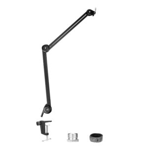 Boya BY-BA20 Microphone Boom Arm stand, Heavy-Duty Microphone Arm Stand Adjustable &Foldable for Podcast.