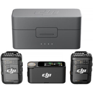 DJI Mic 2 Two Person Compact Digital Wireless Microphone System/Recorder for Camera & Smartphone (2.4 GHz)