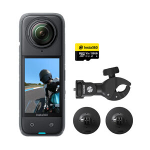 Insta360 X4 360 Waterproof, 8K Camera- Motorcycle Bundle