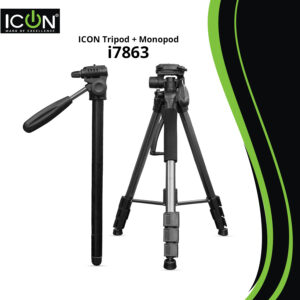 ICON 7863 Professional Hydraulic 2-in-1 Tripod + Monopod