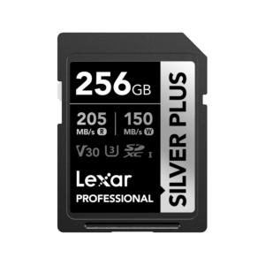 Lexar 256GB 205Mbps Professional SILVER PLUS UHS-I V30 SD Card