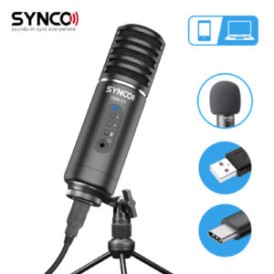 Synco CMic-V1 USB Type C, Large-diaphragm Condenser Podcast Microphone