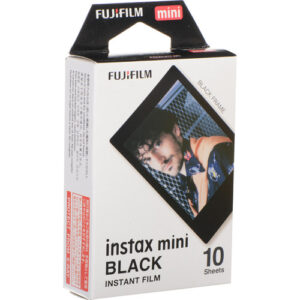 Fujifilm Instax Mini (BLACK) Instant Films 10 Sheets, for Mini Evo, Instax Mini 12,11,10,9