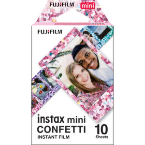 Fujifilm Instax Mini (CONFETTI) Instant Films 10 Sheets, for Mini Evo, Instax Mini 12,11,10,9