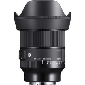 Sigma 24mm f/1.4 DG DN Art Lens for Sony E – Full-Frame Wide-Angle Prime for Landscapes, Low Light & Video