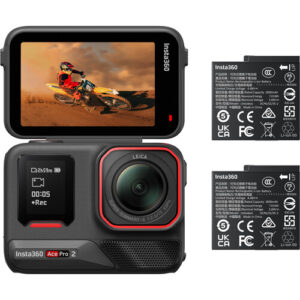 Insta360 Ace Pro 2 Action Camera Battery Bundle, 8K AI-Powered Cam with Leica Lens