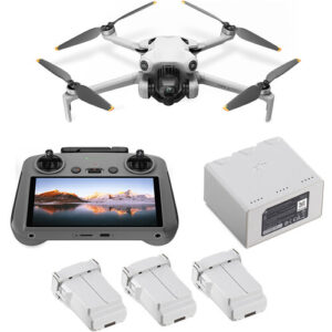 DJI Mini 4 Pro Fly More Combo Plus with RC 2 Controller & Charging Hub, 4K HDR Camera Drone