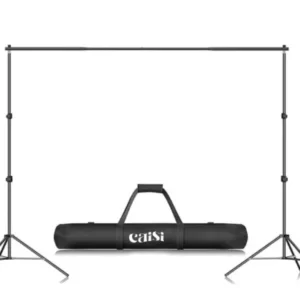Caisi CS-S280 Professional Backdrop Stand Kit with Crossbar & Carrying Bag – Photography Background Stand System