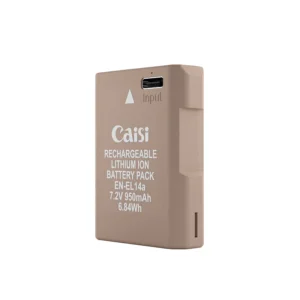 Caisi CS-EN-EL14a USB Type-C 950mAh Rechargeable Battery for Nikon Cameras