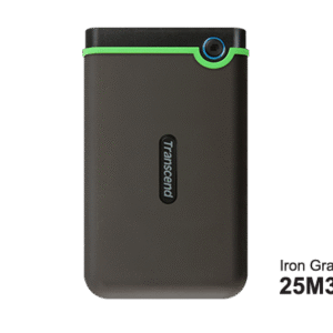 Transcend StoreJet 25M3 Portable External Hard Drive -HDD ,USB 3.1 Gen 1, Shock-Resistant