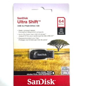SanDisk Ultra Shift 64 GB/100mbps USB 3.2 Gen 1 Flash Drive