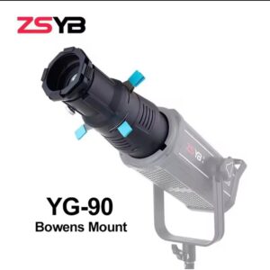 ZSYB YG-90 Bowens Spotlight Snoot with 19° Lens & 20 Gobo Patterns